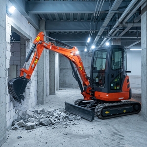 <span class=keywords><strong>Mini</strong></span> Escavatore Idraulico con Martello Demolitore, Controllo <span class=keywords><strong>Pilota</strong></span>, Sgancio Rapido, Escavatore Cingolato Compatto - Prezzi Competitivi - Product Image 1