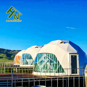 Tenda a Cupola Geodetica per Resort Turistico Eco-Friendly, con Lucernario per Osservare le Stelle, Struttura in Acciaio Zincato per Quattro Stagioni - Product Image 4