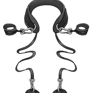 Игровой набор для взрослых TT FOREST: БДСМ-аксессуары, наручники, оковы из безопасного для тела полиуретана, для пар, ролевые игры, эротические игрушки. - Product Image 6