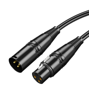 2-in-1 0.5m <strong>XLR</strong> Shielded Audio Cable with PVC Jacket 3Pin Balanced Male to Female Connector for <strong>XLR</strong> <strong>Mixing</strong> Console DVD Player - Product Image 4