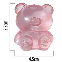 Transparenter Plastik-Bär Quetschspielzeug Simulations-Fidget-Spielzeug für Schreibtisch-Stressabbau und Partygeschenk Unisex ab 14 Jahren