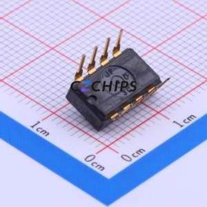 SSGM140100 DIP Switch Through hole Component (THT) Switch Flat Toggle, Raised Type Single Pole Single Throw 4 2.54mm - Product Image 2