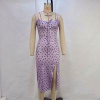Robe moulante à imprimé floral OuYaan, t-shirt sexy pour femmes