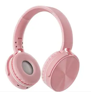 Yexier Headphone game Mini profesional, Headset nirkabel Macaron warna-warni profesional, mikrofon komputer PC kabel dapat dilipat