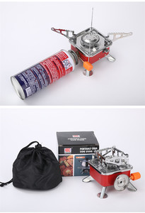 Réchaud de camping avec stabilisateur de cartouche de <span class=keywords><strong>gaz</strong></span>, réchaud de camping portable coupe-vent avec étui de transport, mini trépied pliable pour cartouche de <span class=keywords><strong>gaz</strong></span>, Poc - Product Image 5