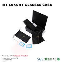 Étui à lunettes rectangulaire de luxe et tendance avec rangement en PU – Coffret cadeau