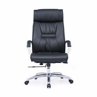 Fauteuil de bureau exécutif ergonomique en cuir véritable, inclinable, avec soutien lombaire et réglage en hauteur, idéal pour la chambre – Vente directe usine