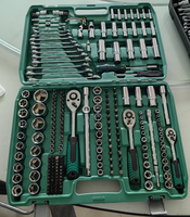 Offre Spéciale 216 pièces ensemble d'outils à douille à main kit d'outils à main ménage voiture camion véhicule réparation ensemble de douilles