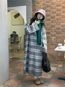 Maglioni invernali di alta qualità a <span class=keywords><strong>maglia</strong></span> lunga lunga e spessa Casual Pullover larghi Maxi <span class=keywords><strong>maglia</strong></span> coreana maglione abiti da donna - Product Image 6