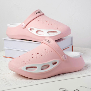 Sabots pour femmes Belice, semelle épaisse, antidérapants, respirants, chaussures de plage d'extérieur, taille 30-40, jaune, noir, rose, gris, blanc - Product Image 4