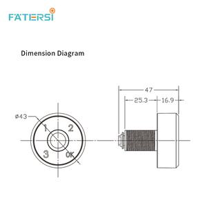 Cerradura Inteligente con Huella Dactilar FATERSI 2026, Venta al por Mayor, para Productos <span class=keywords><strong>de</strong></span> Hogar Inteligente, Oficina, Garaje, Armarios y Casilleros - Product Image 3