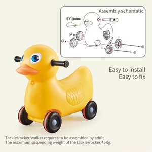 Divertente Auto Cavalcabile per Bambini a Forma di Anatra, Giocattolo Creativo <span class=keywords><strong>2</strong></span> in 1 - Product Image 4