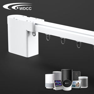 WDCC Customized Wholesale Wave Curtain Track Ripple S Fold Curtain Rail Track Wifi Automation Curtain Motor - Product Image 1