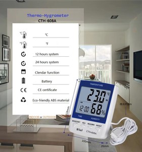 <span class=keywords><strong>Termohigrometro</strong></span> <span class=keywords><strong>digital</strong></span> HEDAO, higrómetro montado en la pared y escritorio, para interior y exterior - Product Image 2