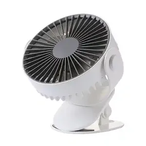 360 Free Adjustment Of Rotation Angle Rechargeable Air Cooling Fans Portable Table Mini Clip Timed Function Fan