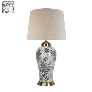 <span class=keywords><strong>Lámpara</strong></span> de mesa de cerámica para hotel, iluminación china de escritorio, venta al por mayor - Product Image 4