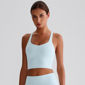 أعلى حمالة صدر رياضية جديدة للسيدات سريعة الجفاف حمالة صدر نسائية أعلى شعار مخصص حمالة صدر متقاطعة مع الظهر حمالة صدر اليوغا - Product Image 1
