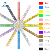 Marqueur de peinture acrylique 12 couleurs à base d'eau pour la garantie de sécurité de bricolage en céramique