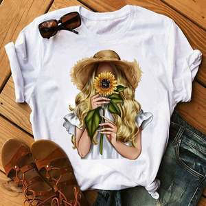 Custom Designs Summer Africa Map <strong>Avatar</strong> Women's Clothing Casual Round Neck Pullover Printed T-shirt - Product Image 5