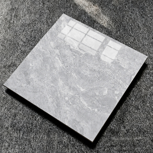 Carreaux Muraux et de Sol en Porcelaine Gris Poli Brillant pour Cuisine et Salle de Bain, Style <span class=keywords><strong>Espagnol</strong></span>, 40x40 400x400mm - Product Image 4