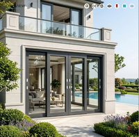 Fenêtres coulissantes en aluminium sur mesure avec moustiquaire durable intégrée pour balcon et terrasse
