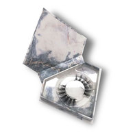 Boîtes à cils pliées de luxe avec logo personnalisé Emballage en papier gaufré et revêtement UV pour faux cils à usage cosmétique et gâteaux