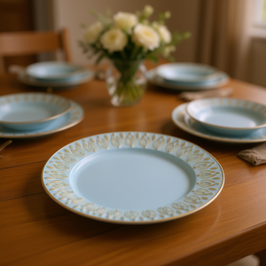 Assiette de Présentation Ronde en Plastique Design Moderne Accessoire de Décoration de Table Lot de 8 D14 - Product Image 2