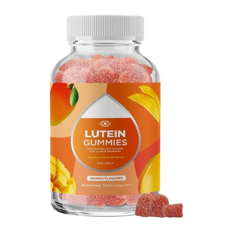 Label pribadi Lutein dan Zeaxanthin Vitamin Gummies mata sehat dari pabrik