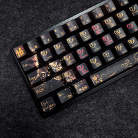 105 teclas Black Myth Wukong Keycap Cherry Profile PBT Dye Subbed Keycaps para interruptores Cherry MX ANSI/ISO Teclados mecánicos