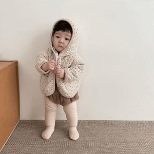 Manteau d'hiver pour bébé 2022 nouveau manteau coréen en coton rembourré à pois pour garçon de 0 à 3 ans veste chaude en coton pour fille - Product Image 4