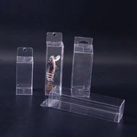 Boîte d'emballage en plastique transparente personnalisée pour leurre de pêche boîtes en plastique PVC PET transparent