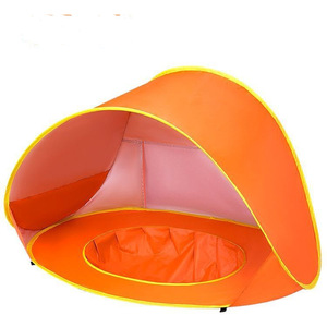 야외 해변 어린이 텐트 아기 성 모양 퀵 오픈 접이식 장난감 하우스 다기능 잔디밭 놀이집 - Product Image 2