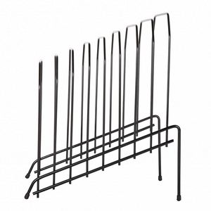 8 Compartment Black <b>Large</b> Metal Incline Sorter Rack File Folder Holder for <b>Desk</b> Home Office Organizer - Product Image 2