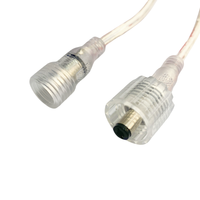 Connecteur de prise d'alimentation DC 5,5 mm 2 broches avec conducteur en cuivre et isolation en PVC, tension nominale 12 V pour la surveillance CCTV en extérieur