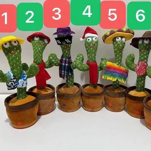 Танцующий как в TikTok красный кактус-игрушка: забавное украшение для дома, поющий, вращающийся и говорящий, для детей - Product Image 4