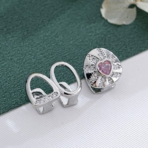 Hip Hop Grillz Heart Shape Rhinestone Inlay Unisex Party Jewelry <b>Set</b> - Product Image 4