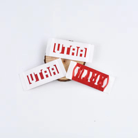 Étiquettes en tissu tissé mat damassé d'excellente qualité, à coudre, badges pratiques pour vêtements et habillement