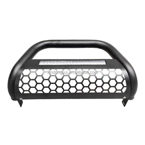 PUSH BUMPER ACERO PROTECTOR DE PARACHOQUES DELANTERO BARRA DE EMPUJE Con <span class=keywords><strong>l</strong></span>ámpara LED para Dodge RAM 1500 <span class=keywords><strong>2018</strong></span> - Product Image 1