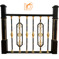 Balustre d'escalier en alliage d'aluminium et de magnésium de luxe, de haute qualité, carré ou rond, pour rampe intérieure