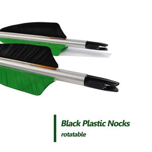 Flèches de <span class=keywords><strong>tir</strong></span> à l'<span class=keywords><strong>arc</strong></span> Arbres en aluminium avec 100 pointes de champ de grains Véritable plume de dinde adaptée à la chasse à l'<span class=keywords><strong>arc</strong></span> classique composé - Product Image 6