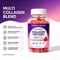 Gummies de collagène personnalisées sous marque privée, saveurs de fruits variées, antioxydants, produits de beauté, faible MOQ, production en gros