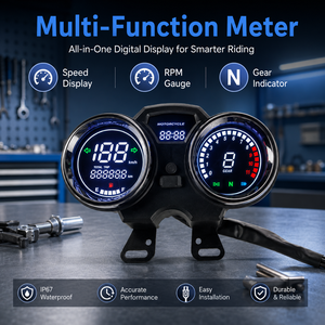 Velocímetro Digital para Motocicleta, Tacómetro, Indicador de Marcha para Suzuki GN150 GN125 <span class=keywords><strong>NOVE</strong></span> EN125 GSX125 QS125 - Product Image 5