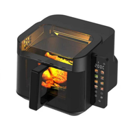 7L 270 ° Friteuse à air avec fenêtre visible et écran tactile couleur à 8 icônes