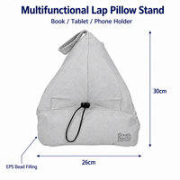Bantal Bean Bag Multifungsi, Penyangga Tablet, Bantal Universal untuk Buku & E-Reader dengan Kantong Samping, OEM Logo Kustom, Pasokan Pabrik