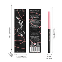 MLSMILE – Coffret exclusif transfrontalier de 4 crayons à lèvres, imperméables, application facile, rouge à lèvres mat, style européen et américain, crayon classique