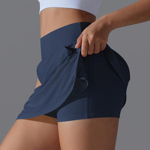 YIYI, novedad de verano, falda de tenis plisada de cintura alta con bolsillos, falda de Golf atlética para mujer, pantalones cortos integrados de entrenamiento informal - Product Image 3