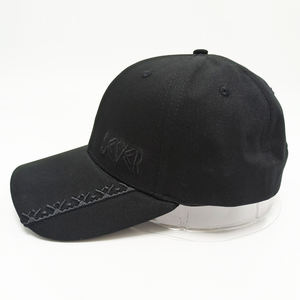 قبعة عالية الجودة للرجل ، قبعات ذهبية ذات نوعية جيدة بالجملة المورد ، 6 ألواح تطريز حافة منحنية للجولف - Product Image 2