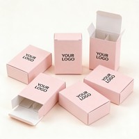 Boîte d'emballage cosmétique haut de gamme en papier texturé personnalisé avec impression Pantone CMYK et pelliculage mat