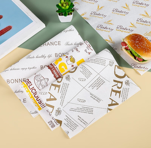 Papel de embalaje de <span class=keywords><strong>hamburguesa</strong></span> impreso en palo, a prueba de reasificación, isposable - Product Image 5
