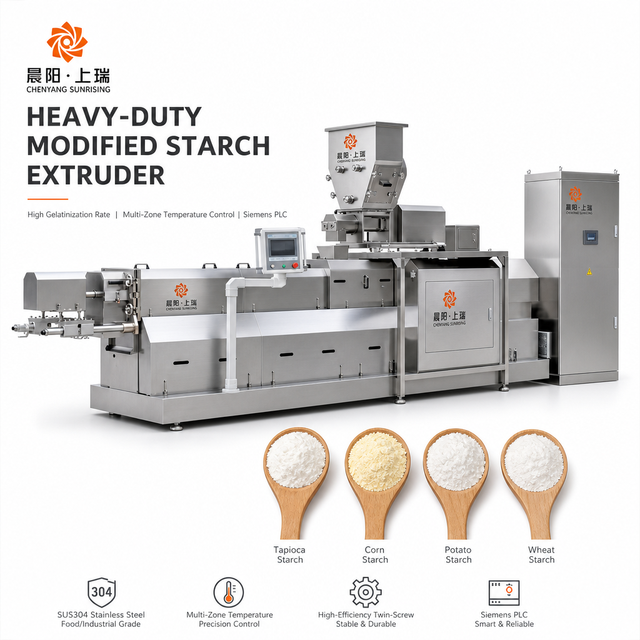 Automatic 500kg/h Modified Starch Making Line Pre-gelatinization Starch Food Making Machine
